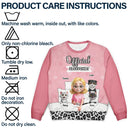 Pet Lovers,Pet Mom,Pet Dad,Cat Lovers,Cat Mom,Cat Dad,Happy,Christmas - Cat Mom Cat Dad Official Sleep Shirt - Personalized Unisex Ugly Sweater