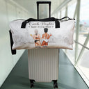 Gift For Bestie, Gift For Women, Summer, Happy, Cruising - Catch Flights Not Feelings - Personalized Duffle Bag