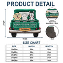 Pet Lovers,Cat Lovers,Happy - Cats Planning Escape Truck - Personalized Custom Shaped Doormat