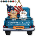 Cat Lovers,Pet Lovers - Cats Planning Escape Trunk - Personalized Custom Shaped Wood Sign