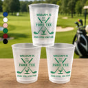 Golf,Gift For Husband,Gift For Men,Gift For Grandpa,Gift For Father,Humorous - Celebrate Birthday And Still On Par - Personalized Frosted Cups