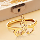 Gift For Women,Gift For Mother,Love,Gift For Grandma - Celtic Motherhood Symbol - Personalized Custom Shaped Ring