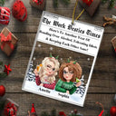 Gift For Bestie, Gift For Sisters, Gifts For Colleagues, Christmas, Funny - Chance Made Us Colleagues - Personalized Custom Shaped Acrylic Ornament