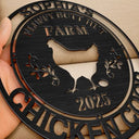 Funny,Farm,Gift For Yourself,Gift For Women,Gift For Men - Chicken Coop Farm House - Personalized Cutout Metal Sign