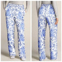 Dog Lovers,Pet Lovers,Happy - Chinoiserie Toile Dog - Personalized Pajama Pants