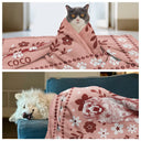 Dog Lovers, Dog Mom, Dog Dad, Pet Lovers, Pet Mom, Pet Dad, Love - Chinoiserie Toile Dog - Personalized Pet Blanket