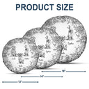 Dog Lovers, Pet Lovers, Happy - Chinoiserie Toile Dog - Personalized Round Pillow