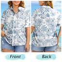 Gift For Yourself,Gift For Women,Gift For Men,Dog Lovers,Dog Mom,Dog Dad,Pet Lovers,Pet Mom,Pet Dad,Happy,Summer - Chinoiserie Toile Dog Tropical Pattern - Personalized Hawaiian Shirt