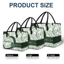 Gift For Mother,Gift For Grandma,Happy - Chinoiserie Toile Grandma Mom - Personalized Leather Bag