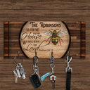 Christian We Will Serve The Lord Personalized Custom Wood Key Holder