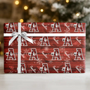 Family,Gift For Bestie,Happy - Christmas Alphabet For Family Friend - Personalized Wrapping Paper