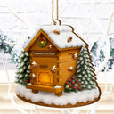 Gift For Yourself, Gift For Women, Gift For Men, Happy, Christmas - Christmas Bee Farm - Personalized Custom Shaped Wooden Ornament