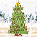 Christmas,Top Market - Christmas Color Tree Family Name - Gift For Family, Besties, Coworker - Personalized Custom Shaped Wooden Ornament