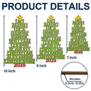 Christmas,Top Market - Christmas Color Tree Family Name - Gift For Family, Besties, Coworker - Personalized Custom Shaped Wooden Ornament