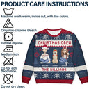 Gift For Couples,Gift For Husband,Gift For Wife,Gift For Boyfriend,Gift For Girlfriend,Parents,Gift For Women,Gift For Men,Gift For Mother,Gift For Father,Gift For Grandpa,Gift For Grandma,Family,Pet Lovers,Pet Mom,Pet Dad,Pet Couple,Dog Lovers,Dog Mom,Dog Dad,Dog Couple,Cat Lovers,Cat Mom,Cat Dad,Cat Couple,Gift For Sibling,Gift For Sisters,Gift For Brothers,Gift For Bestie,Christmas,Happy - Christmas Crew Family With Dog Cat - Personalized Unisex Ugly Sweater