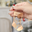 Gift For Couples,Gift For Husband,Gift For Wife,Gift For Boyfriend,Gift For Girlfriend,Gift For Yourself,Gift For Women,Gift For Men,Family,Love,Christmas - Christmas Family Stockings - Personalized DIY Mirror Acrylic Ornament