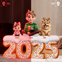 Family,Pet Lovers,Pet Mom,Pet Dad,Pet Couple,Dog Lovers,Dog Couple,Dog Mom,Dog Dad,Cat Lovers,Cat Mom,Cat Dad,Cat Couple,Happy,Christmas,Single Mom,Single Dad,LGBT,Gift For Grandpa,Gift For Grandma,Gift For Grandkids - Christmas Gingerbread Family 3D Effect - Personalized Custom Shaped Light Box