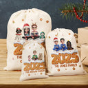 Family,Pet Lovers,Pet Mom,Pet Dad,Pet Couple,Dog Lovers,Dog Couple,Dog Mom,Dog Dad,Cat Lovers,Cat Mom,Cat Dad,Cat Couple,Happy,Christmas,Single Mom,Single Dad,LGBT,Gift For Grandpa,Gift For Grandma,Gift For Grandkids - Christmas Gingerbread Family 3D Effect - Personalized Favor Bag