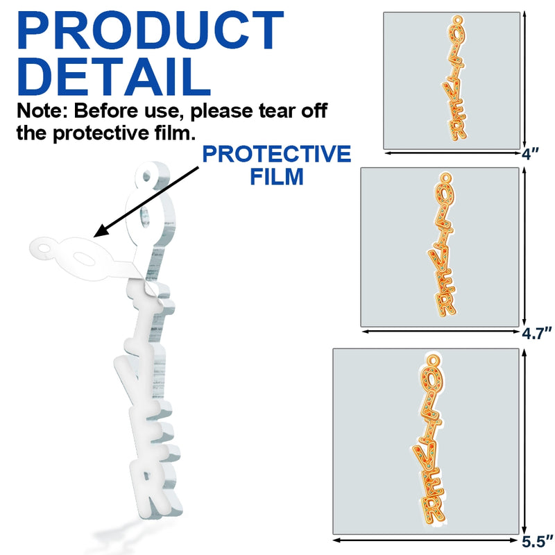 Christmas,Non-Eng,Gift For Yourself - Christmas Gingerbread Name Garland - Personalized Custom Shaped Acrylic Ornament