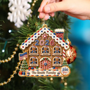 Independence Day,America 250th,Christmas,Proud,Family,Custom Text - Christmas Gingerbread Sweet Memories Built Together - Personalized Custom Shaped Acrylic Ornament