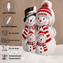 Gift For Grandparents,Gift For Grandma,Gift For Grandpa,Gift For Grandkids,Love,Christmas,Top Market,Non-Eng - Christmas Snowman Grandma Grandpa Kids - Personalized Custom Shaped Light Box