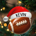 Gift For Kids, Gift For Grandkids, Christmas, Baseball, Softball, Basketball, Football, Happy - Christmas Sports Decorations - Personalized Custom Shaped Acrylic Ornament