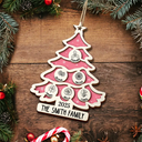 Gift For Couples,Gift For Husband,Gift For Wife,Parents,Gift For Mother,Gift For Father,Family,Gift For Sibling,Gift For Sisters,Gift For Brothers,Gift For Grandpa,Gift For Grandma,Gift For Grandparents,Christmas,Love - Christmas Tree Birth Flower Family - Personalized 2-Layered Wooden Ornament