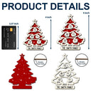 Gift For Couples,Gift For Husband,Gift For Wife,Parents,Gift For Mother,Gift For Father,Family,Gift For Sibling,Gift For Sisters,Gift For Brothers,Gift For Grandpa,Gift For Grandma,Gift For Grandparents,Christmas,Love - Christmas Tree Birth Flower Family - Personalized 2-Layered Wooden Ornament