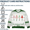 Family,Happy,Christmas - Christmas Tree Family - Personalized Unisex Ugly Sweater
