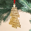 Christmas,Gift For Bestie,Family,Gifts For Colleagues,Happy - Christmas Tree Family Bestie Coworker Custom Name - Personalized DIY Mirror Acrylic Ornament