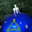 Christmas,Happy,Family - Christmas Tree With Names - Personalized Ball Ornament