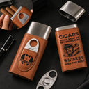 Humorous,Gift For Men,Gift For Yourself,Icon - Cigars Solve Most Of My Problems - Personalized Cigar Case