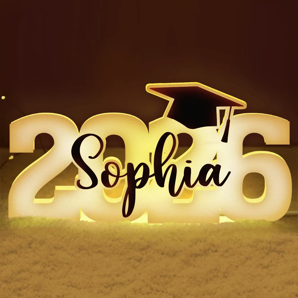 Class Of 2025 Graduation - Personalized Custom Shaped Light Box