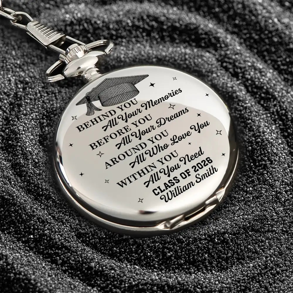 Class Of Graduation Senior - Personalized Pocket Watch – Wander Prints