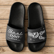 Gift For Father, Beach, Summer, Adorable, Icon - Classic Best Dad Grandpa Ever Limited Edition - Personalized Unisex Slides