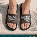Gift For Father, Beach, Summer, Adorable, Icon - Classic Best Dad Grandpa Ever Limited Edition - Personalized Unisex Slides