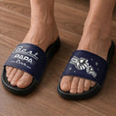 Gift For Father, Beach, Summer, Adorable, Icon - Classic Best Dad Grandpa Ever Limited Edition - Personalized Unisex Slides