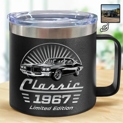 14oz Stainless Steel Tumbler With Handle