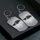 Gift For Father,Proud,Custom Text - Custom Photo Classic Car Limited Edition - Personalized Aluminum Keychain