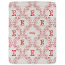 Christmas, Gift For Yourself - Classic Toile Floral Monogram - Personalized Fleece Blanket, Sherpa Blanket