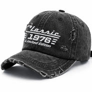 Gift For Father,Gift For Grandpa,Gift For Men,Non-Eng,Proud - Classic Year Limited Edition - Personalized Embroidered Distressed Cap