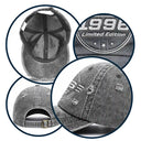 Gift For Father,Gift For Grandpa,Gift For Men,Non-Eng,Proud - Classic Year Limited Edition - Personalized Embroidered Distressed Cap