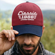 Gift For Father,Gift For Grandpa,Gift For Men,Non-Eng,Proud - Classic Year Limited Edition - Personalized Embroidered Two Tone Cap