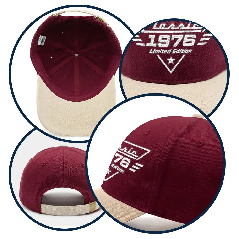 Gift For Father,Gift For Grandpa,Gift For Men,Non-Eng,Proud - Classic Year Limited Edition - Personalized Embroidered Two Tone Cap