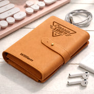 Gift For Father,Proud,Custom Text - Classic Year Limited Edition - Personalized Leather Cable Bag