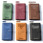 Gift For Father,Proud,Custom Text - Classic Year Limited Edition - Personalized Leather Cable Bag