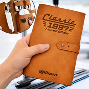 Gift For Father,Proud,Custom Text - Classic Year Limited Edition - Personalized Leather Cable Bag
