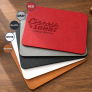 Gift For Father, Proud, Custom Text - Classic Year Limited Edition - Personalized Leather Charging Mat