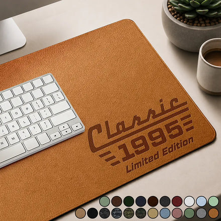 Classic Year Limited Edition - Personalized PU Leather Desk Mat