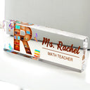 Teacher, Back To School - Classroom Initial - Personalized Desk Name Plate